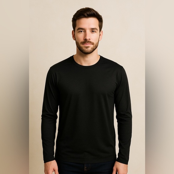 Propel Bass Engineered Long Sleeve Performance Shirt Men’s Small Black - Picture 1 of 7